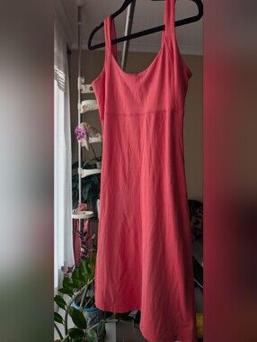 FIG OCEAN - Sleeveless Tank Dress (M) - Coral